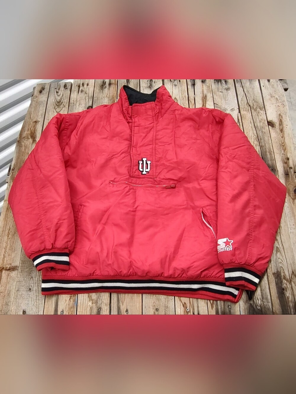 vintage 90's NCAA Indiana University Starter puffer jacket men's Size Medium